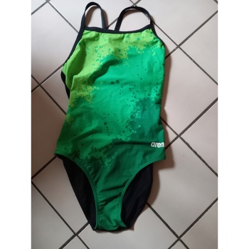 Vêtements Femme Maillots de bain 1 pièce Arena Maillot de bain 1 pièce femme Spraypaint green-black Vert