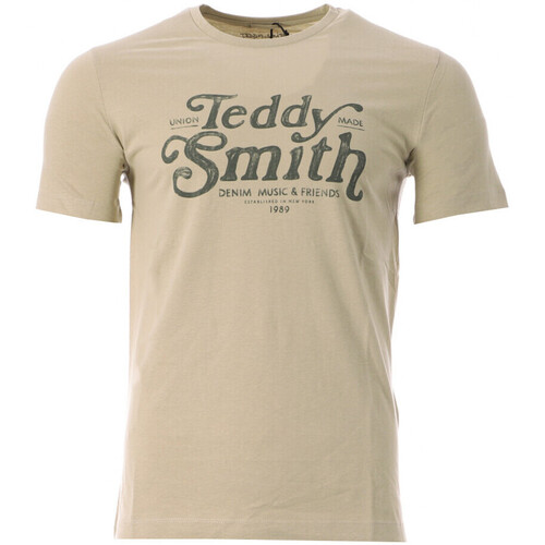 Vêtements Homme T-shirts manches courtes Teddy Smith 11016809D Beige