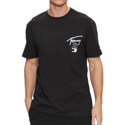 Vêtements Homme T-shirts & Polos Tommy Hilfiger DM0DM17716 Noir