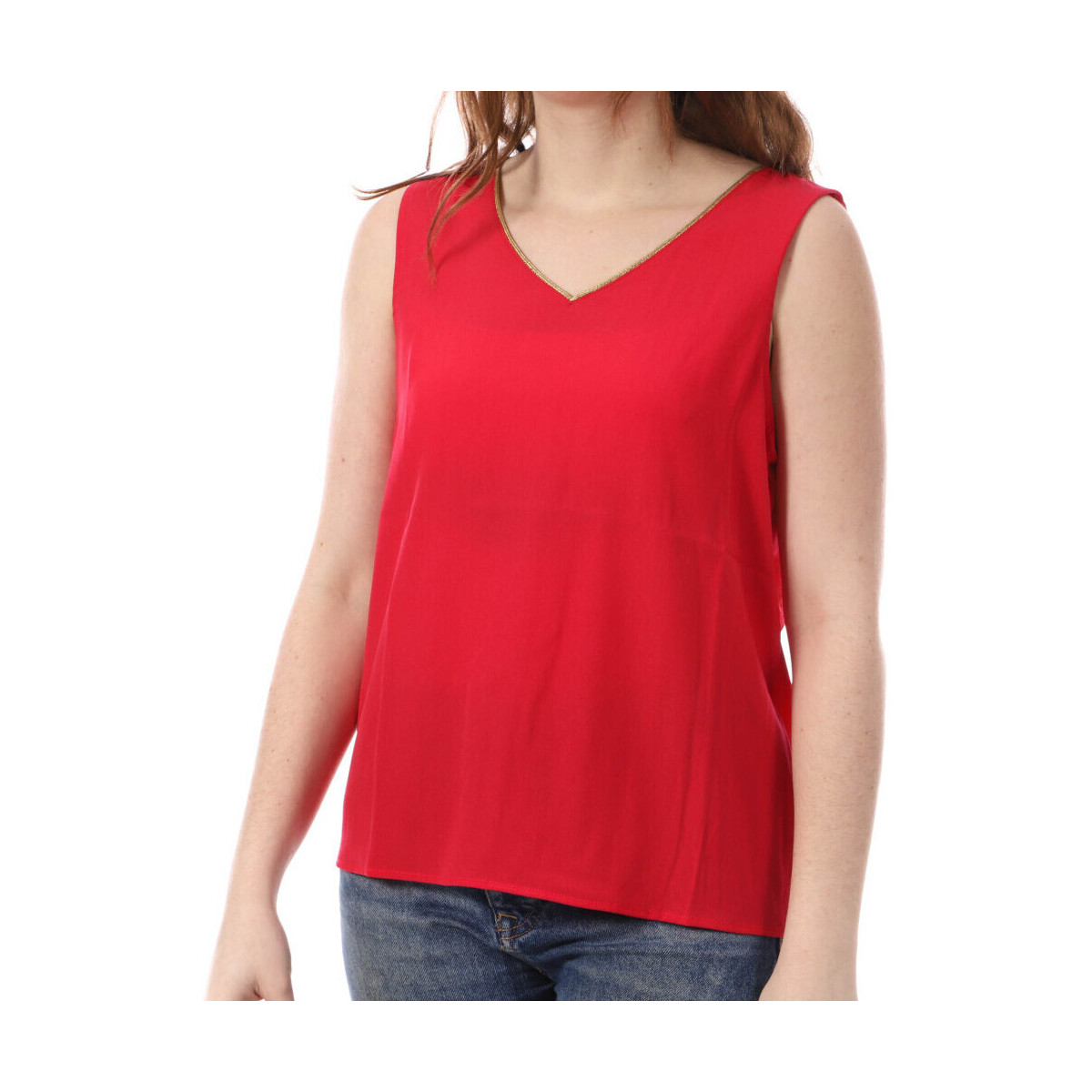 Vêtements Femme Débardeurs / T-shirts sans manche Only 15320613 Rouge