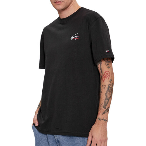 Vêtements Homme T-shirts & Polos Tommy Hilfiger DM0DM17714 Noir