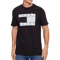 Vêtements Homme T-shirts & Polos Tommy Hilfiger DM0DM17715 Noir
