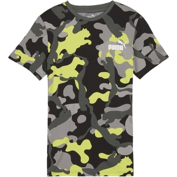Vêtements Fille T-shirts manches courtes Puma Niebieskie Ess+Camo Gris