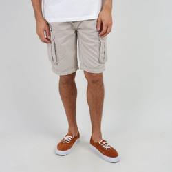 Vêtements Homme Shorts selvedge / Bermudas Oxbow Bermuda rayé ceinture intégrée ORPEK Marron