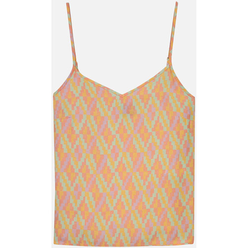 Vêtements Femme Utilisez au minimum 1 lettre minuscule Oxbow Top bretelle imprimé CARMELIA Orange