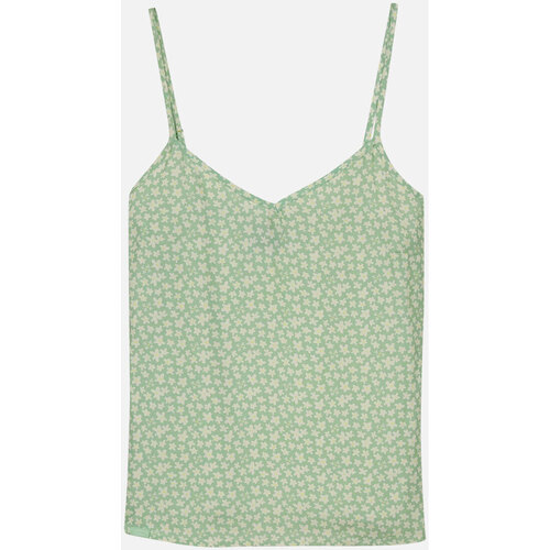 Vêtements Femme T-shirts Omeara manches courtes Oxbow Top bretelle imprimé CARMELIA Vert