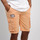 Vêtements Homme Shorts / Bermudas Oxbow Bermuda rayé ceinture intégrée ORPEK Orange