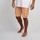 Vêtements Homme Shorts / Bermudas Oxbow Bermuda rayé ceinture intégrée ORPEK Orange