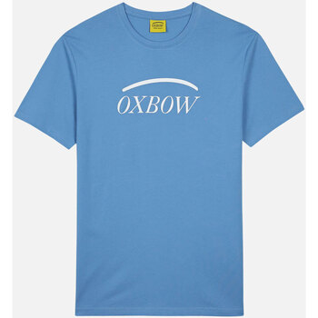 Vêtements Homme T-shirts manches courtes Oxbow Tee shirt manches courtes graphique TALAI Bleu