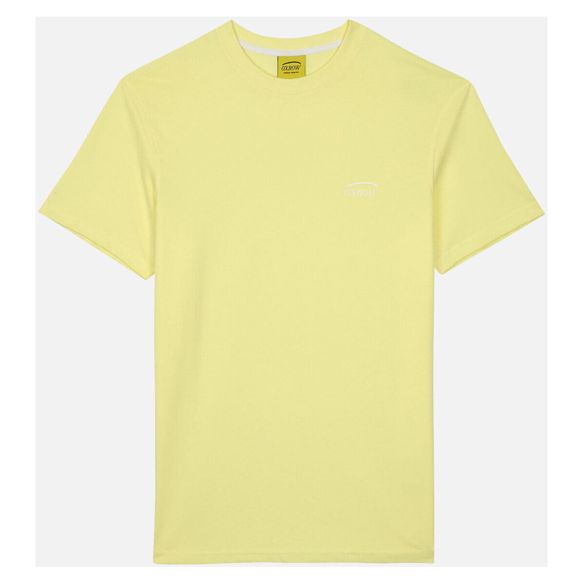 Vêtements Homme T-shirts manches courtes Oxbow Tee shirt uni logo imprimé poitrine TERONI Jaune