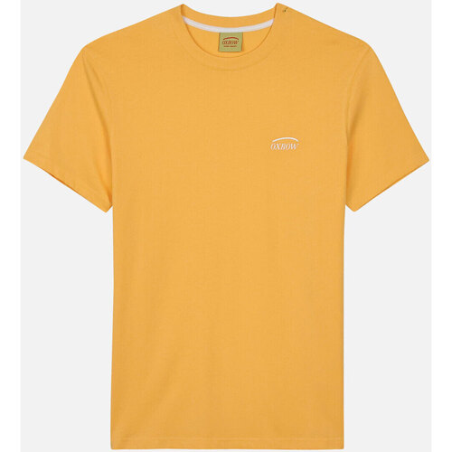 Vêtements Homme T-shirts manches courtes Oxbow Tee shirt uni logo imprimé poitrine TERONI Orange