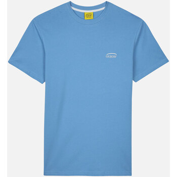 Vêtements Homme Fitness / Training Oxbow Tee shirt uni logo imprimé poitrine TERONI Bleu