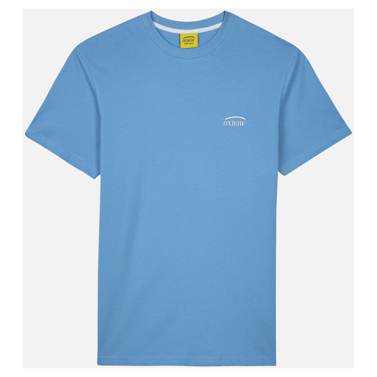 Vêtements Homme T-shirts manches courtes Oxbow Tee shirt Destroyed uni logo imprimé poitrine TERONI Bleu