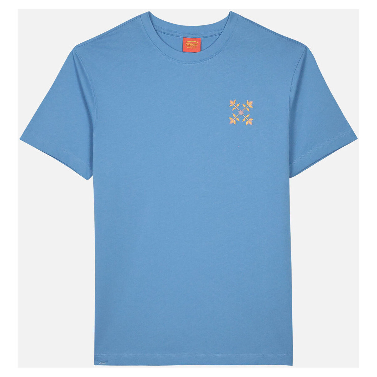Vêtements Homme T-shirts manches courtes Oxbow Tee shirt imprimé poitrine TEREGOR Bleu
