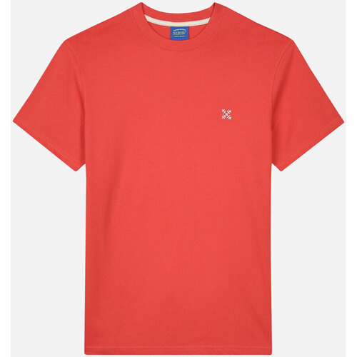 Vêtements Homme pour les étudiants Oxbow Tee shirt uni 4flo brodé poitrine TEBAZ Rouge