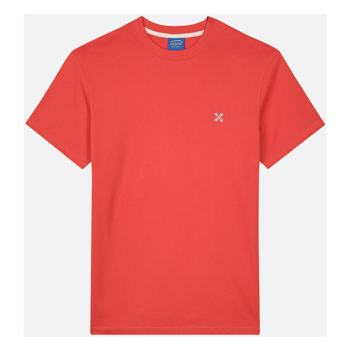 Vêtements Homme T-shirts manches courtes Oxbow Tee shirt uni 4flo brodé poitrine TEBAZ Rouge