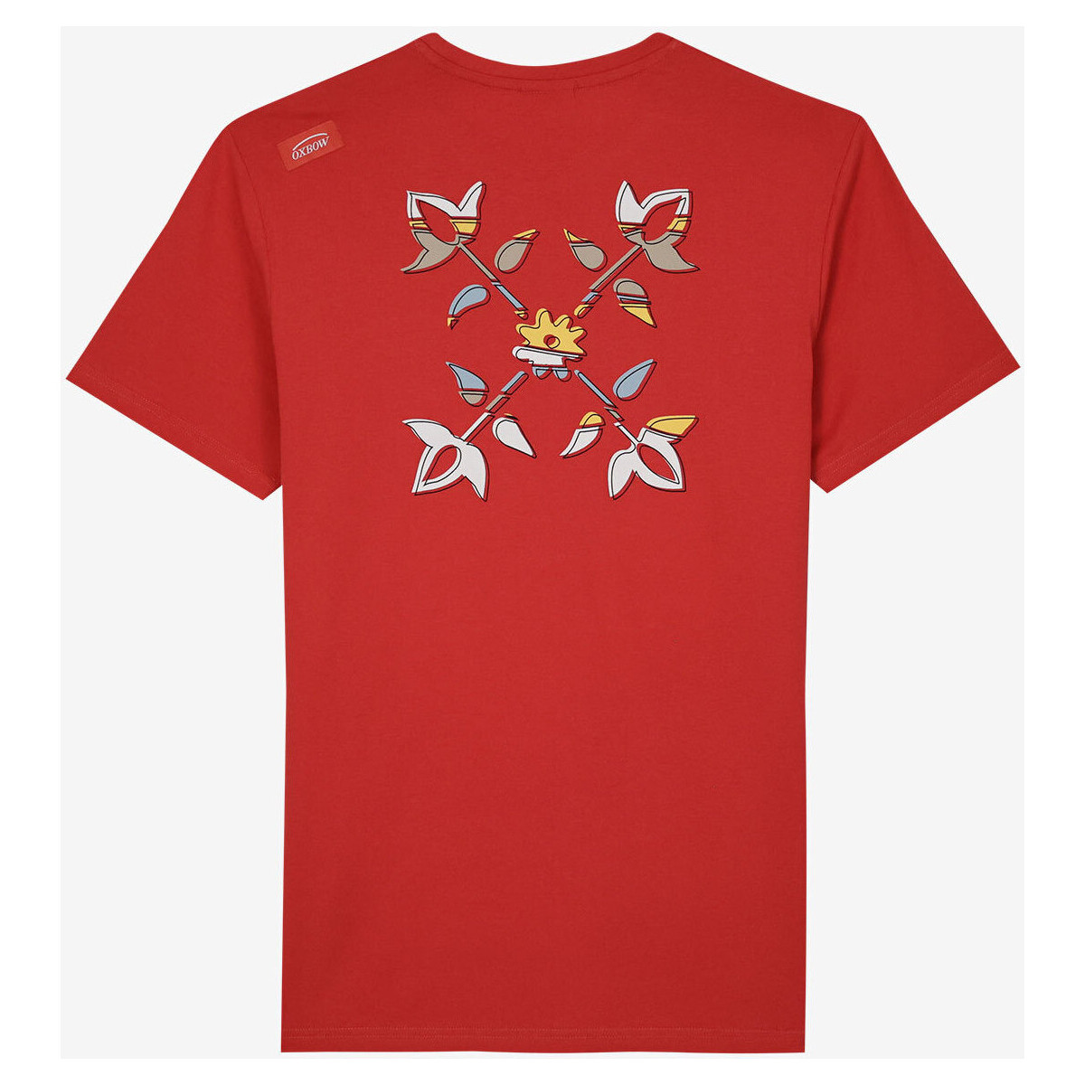 Vêtements Homme T-shirts manches courtes Oxbow Tee shirt manches courtes graphique TUMURAI Rouge