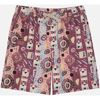 Vêtements Femme nice Shorts / Bermudas Oxbow Short en toile de coton imprimé OKAILO Violet