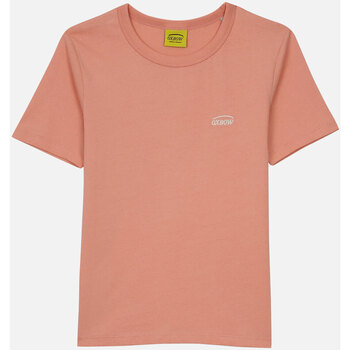 Vêtements Femme T-shirts manches courtes Oxbow Tee-shirt col rond uni brodé TALPHIN Rose