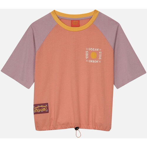 Vêtements Femme Sweat Large Col Rond Uni Sardi Oxbow Tee-shirt oversize resseré  TAROUN Rose