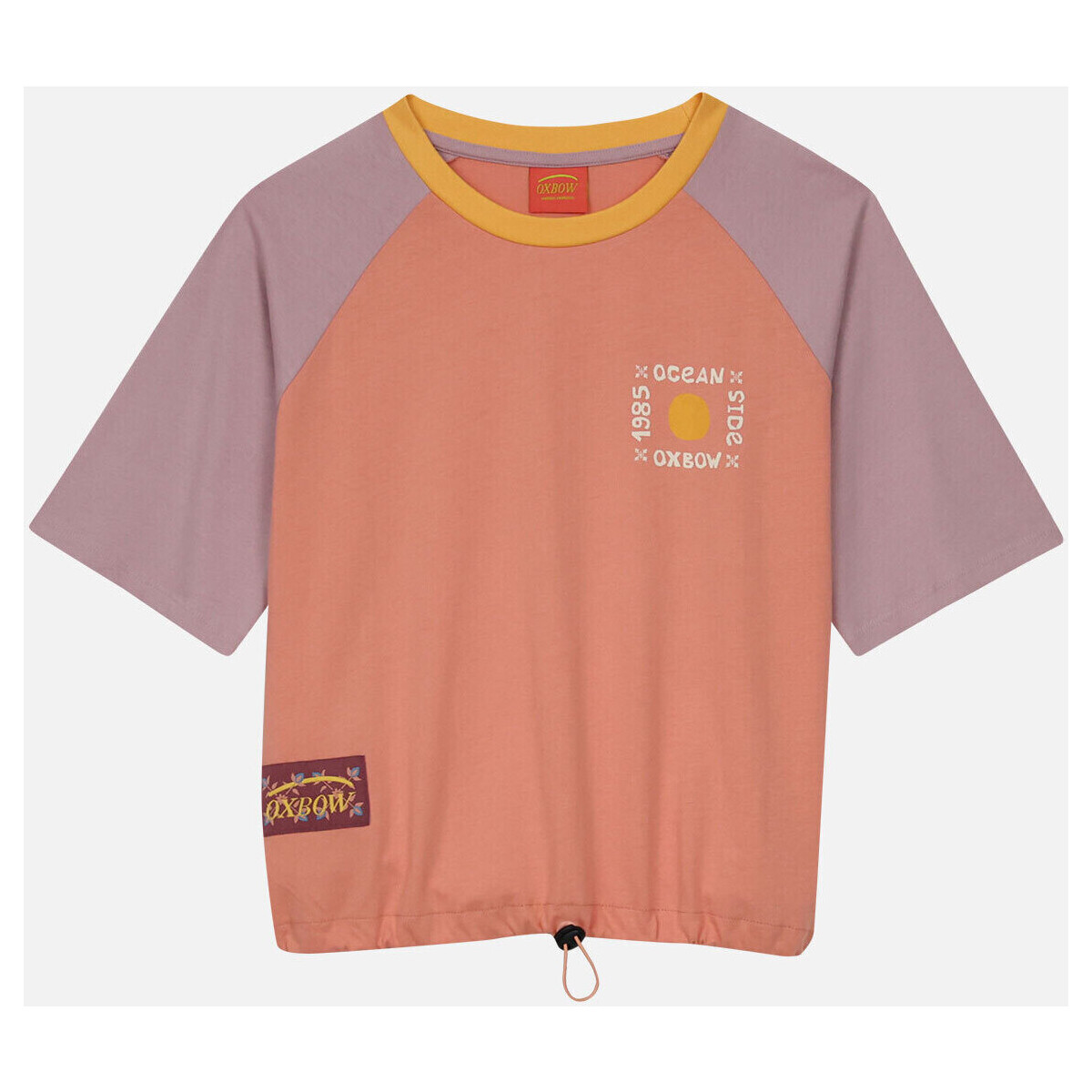 Vêtements Femme T-shirts manches courtes Oxbow Tee-shirt oversize resseré  TAROUN Rose