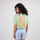 Vêtements Femme T-shirts manches courtes Oxbow Tee-shirt imprimé TAHCAT Vert