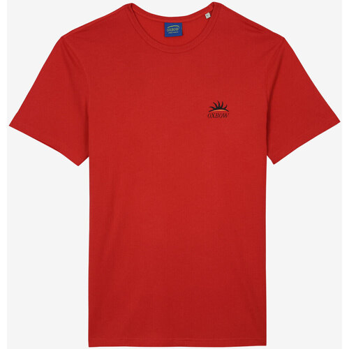 Vêtements Homme T-shirts manches courtes Oxbow Tee shirt manches courtes graphique TAUARI Rouge