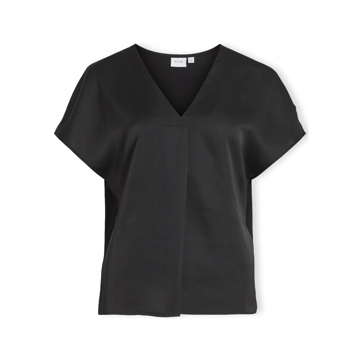 Vêtements Femme Tops / Blouses Vila Noos Top Ellette V - Black Noir