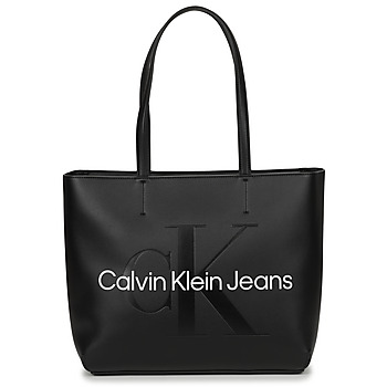 Sacs Femme Cabas / Sacs shopping Calvin Shpe Klein Jeans CKJ SCULPTED NEW SHOPPER 29 Noir