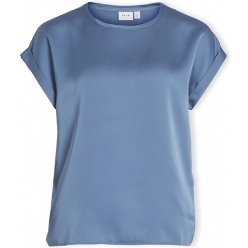 Vêtements Femme Printemps / Eté Vila Noos Top Ellette - Coronet Blue Bleu