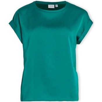 Vêtements Femme Tops / Blouses Vila Soutenons la formation des - Ultramarine Green Vert
