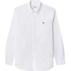 Vêtements Homme Chemises manches longues Lacoste Chemise core essentials Blanc
