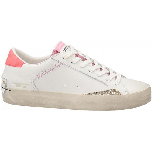 Chaussures Femme Baskets basses Crime London DISTRESSED Blanc