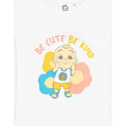 Vêtements Enfant T-shirts manches longues Cocomelon Be Cute Be Kind Blanc