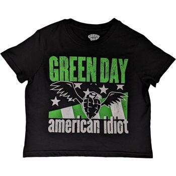 Vêtements Femme T-shirts manches longues Green Day American Idiot Noir