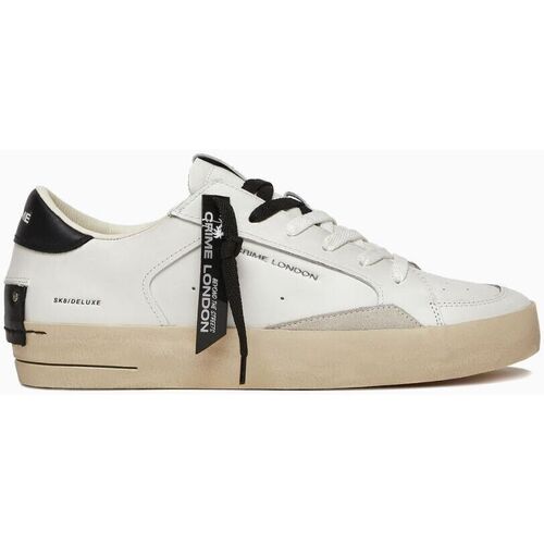 Chaussures Homme Baskets mode Crime London SK8 DELUXE 17100-PP6 WHITE Blanc