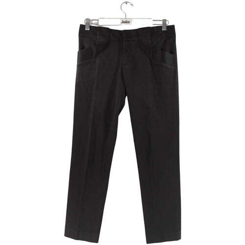 Vêtements Femme Pantalons Gucci monogram Pantalon droit en coton Noir