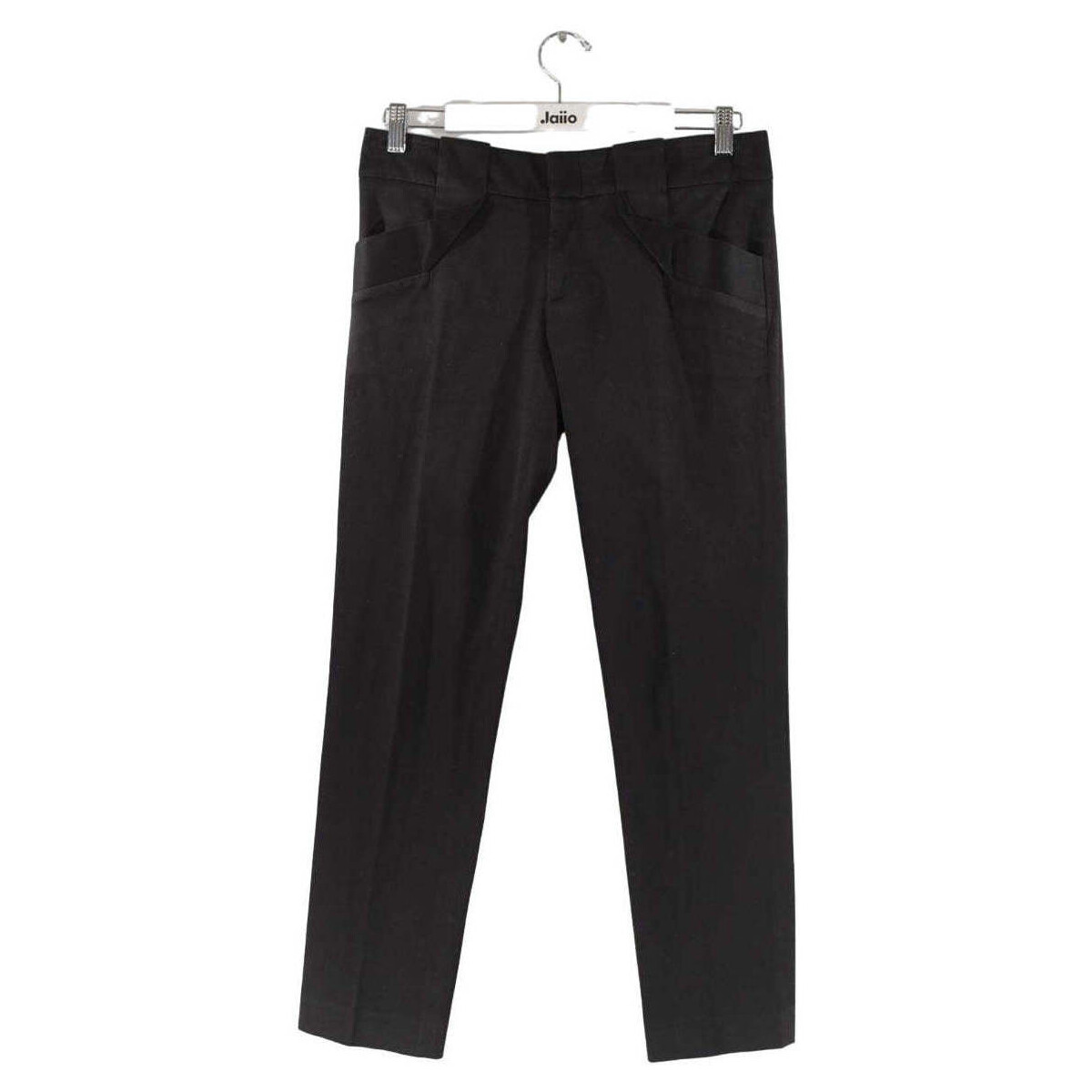 Vêtements Femme Pantalons Gucci Pantalon droit en coton Noir