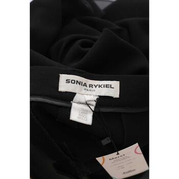 Sonia Rykiel Pantalon Carot en laine Noir
