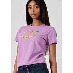 Vêtements short-sleeved T-shirts manches courtes Kaporal FANNY Violet