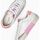 Chaussures Femme Baskets mode Crime London DISTRESSED 27008-PP6 WHITE PINK Blanc