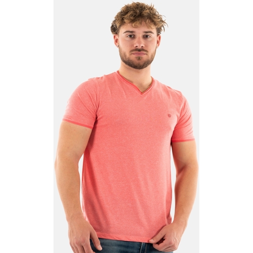 Vêtements Homme T-shirts double-breasted courtes Benson&cherry tadeg Rose