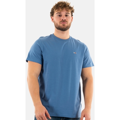 Vêtements Homme T-shirts manches courtes Tommy Jeans dm0dm09598 Bleu