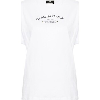 Vêtements Femme T-shirts manches MUSTANG Elisabetta Franchi ma02341e2-270 Blanc