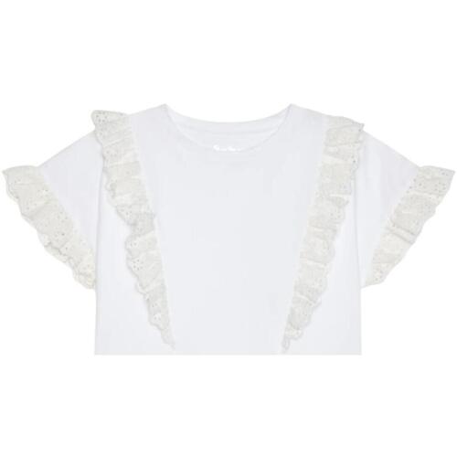 Vêtements Fille T-shirts manches courtes Pepe Jeans Kitsun  Blanc