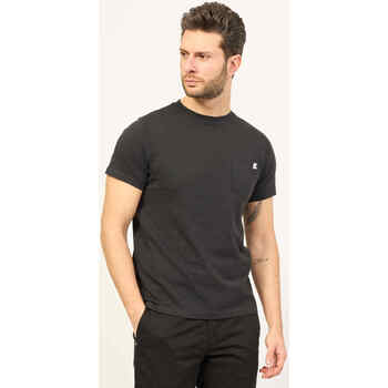 Vêtements Homme T-shirts & Polos K-Way T-shirt col rond noir  Sugar avec poche poitrine Noir