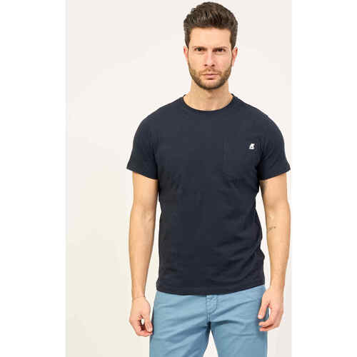 Vêtements Homme Polo Vincent Bleu Profondeur K-Way T-shirt col rond  Sugar avec poche poitrine Bleu