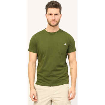 Vêtements Homme T-shirts & Polos K-Way T-shirt col rond  Sugar avec poche poitrine Vert