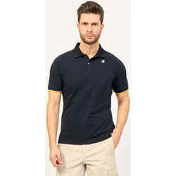 Vêtements Homme T-shirts & Polos K-Way Polo homme Vincent de  avec bords contrastés Bleu