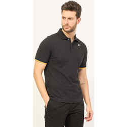 Vêtements Homme T-shirts & Polos K-Way Polo homme Vincent de  avec bords contrastés Noir